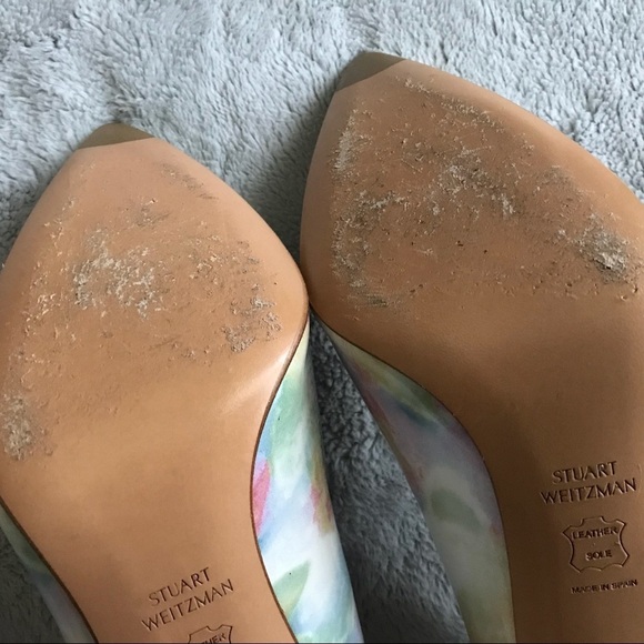 Stuart Weitzman Heist Pump Pastel Sunflower Patent - Picture 5 of 8
